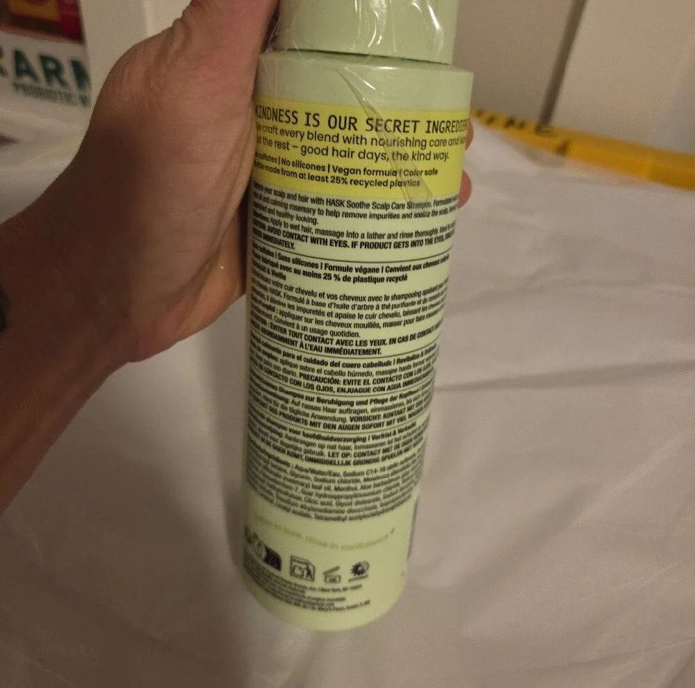 Hask Soothe Scalp Care + Tea Tree Rosemary Shampoo 16 Oz New